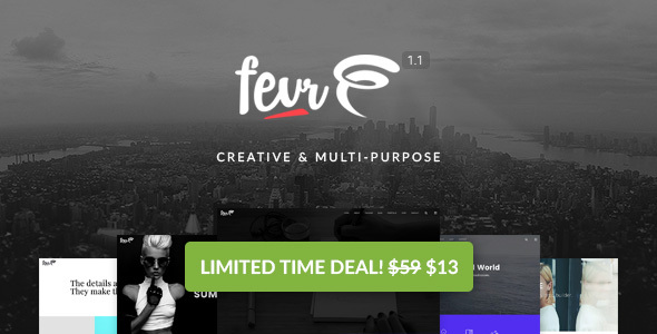 Fevr v1.1.1- MultiPurpose Creative WordPress Theme