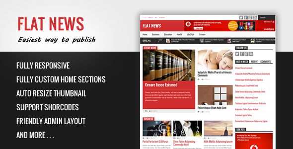 Flat News V2.6.5 - Easy News & Magazine Template