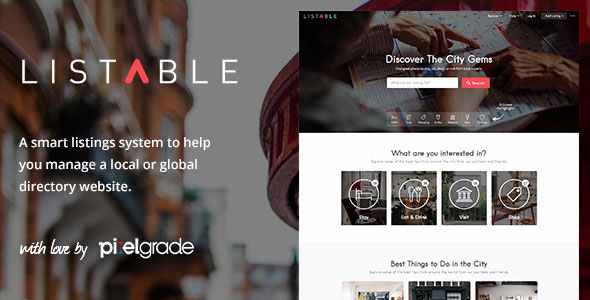 LISTABLE – Directory WordPress Theme