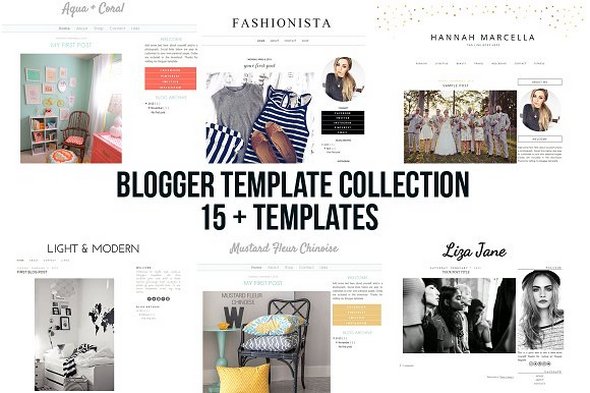 Blogger Blogspot Template Collection - Creative Market