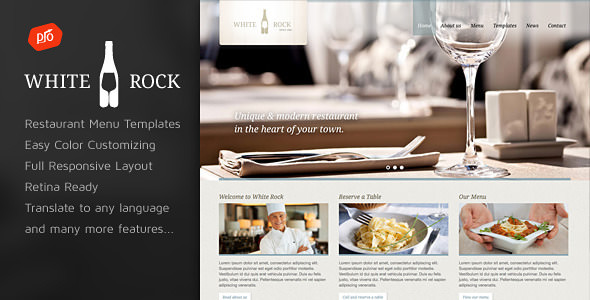 White Rock - Restaurant & Winery Theme v2.3