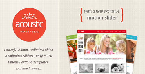 Acoustic - Powerful Elegant WordPress Theme ver 1.2.1