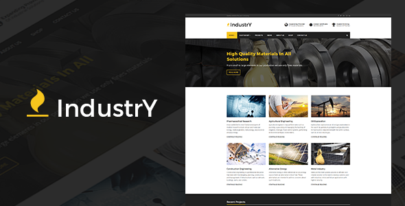 Industry - Factory Company And Industry WP Theme ver2.10