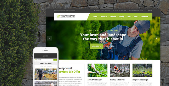 The Landscaper - Lawn & Landscaping WP Theme ver1.4.8