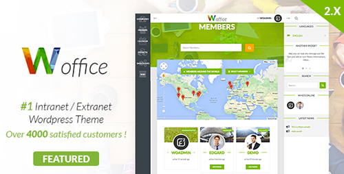 Woffice - Intranet/Extranet WordPress Theme ver2.5.7