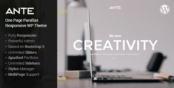 Ante - The Ultimate WordPress Parallax Theme ver1.5.1