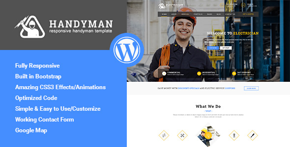 Handyman - Responsive WordPress Theme ver1.1