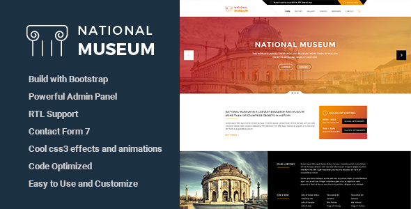 Vestige Museum - Responsive WordPress Theme ver1.3