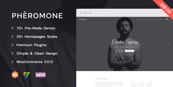 Pheromone - Creative Multi-Concept WordPress Theme ver1.0.5