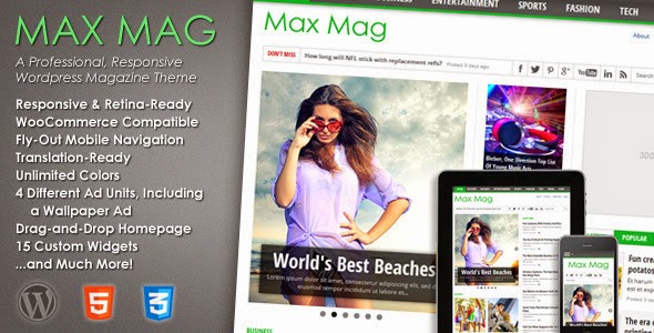 Max Mag v2.3 Responsive WordPress Magazine Theme