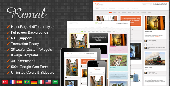 Remal Responsive WordPress Theme