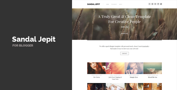 Sandal Jepit Blogger Template Download