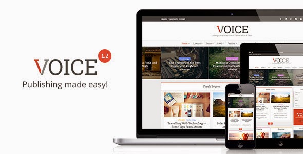 News/Magazine Voice Clean WordPress Theme v1.2.1